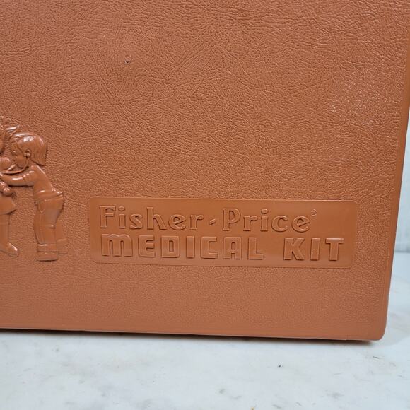 Vtg Fisher Price Medical Kit 1970s Dr Nurse Kit Case Kids Pretend Play Toy - Picture 15 of 15